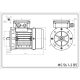 Silnik elektryczny 0,09kW 2800 obr/min. 56 B5